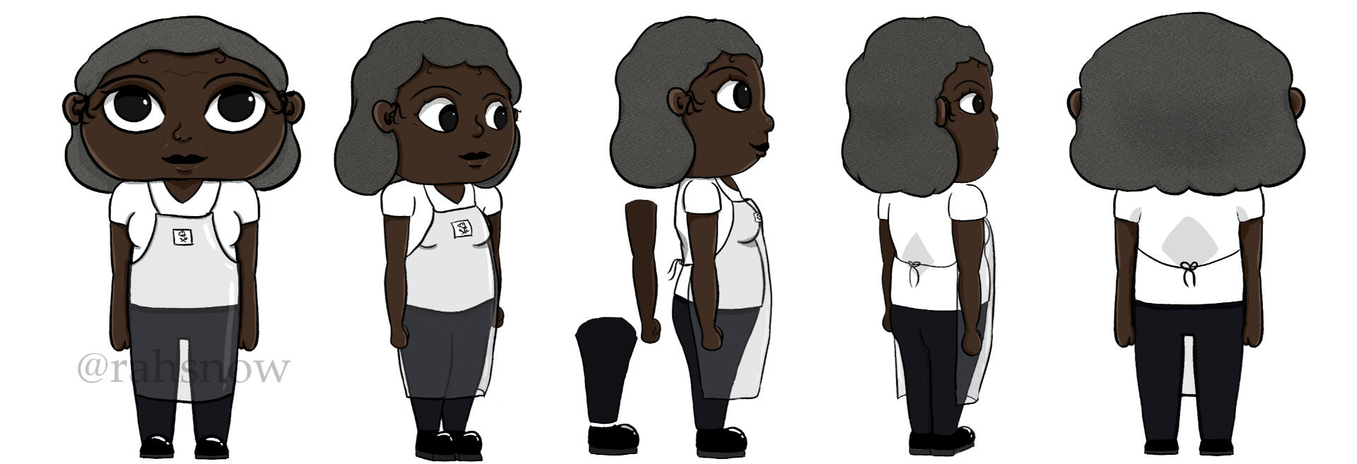 Rotação de personagem para animação de abertura da novela para alfabetização de adultos da Estácio, Alfabetizando.